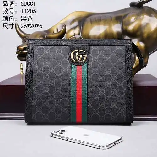 Bolso de mano Bolso de hombre GG Bolso bandolera GG Hecho de piel de vaca original importada Calidad