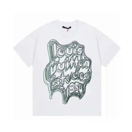 LV Louis Vuitton limited show curve 1854 printed short-sleeved T-shirt