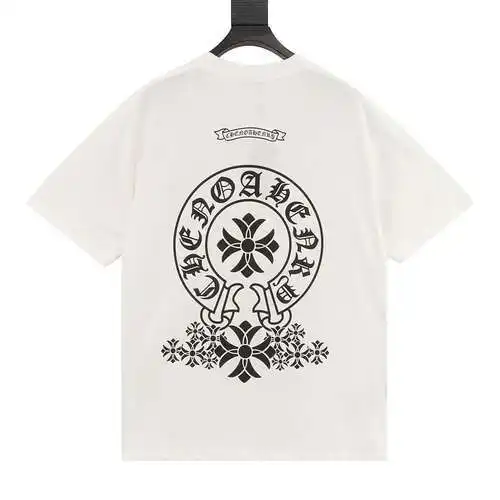 CH 24ss horseshoe Sanskrit printed short-sleeved T-shirt