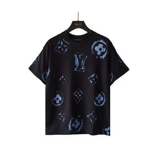 LV/Louis Vuitton graffiti printed short-sleeved T-shirt