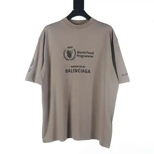 Balenciaga BLCG 24 new color combination Grain Crown Wheat Short Sleeve T-shirt