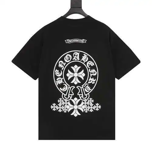 CH 24ss horseshoe Sanskrit printed short-sleeved T-shirt