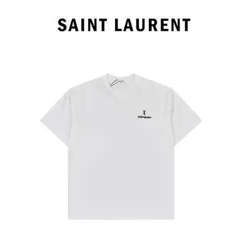 Saint Laurent YSL 24ss classic printed logo letter short-sleeved T-shirt