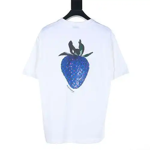 Burberry BBR Fruit Series Big Strawberry Print Short Sleeve T-Shirt