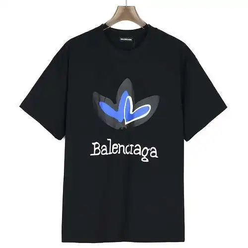 BLCG/Balenciaga 24SS Clover joint round neck short-sleeved T-shirt