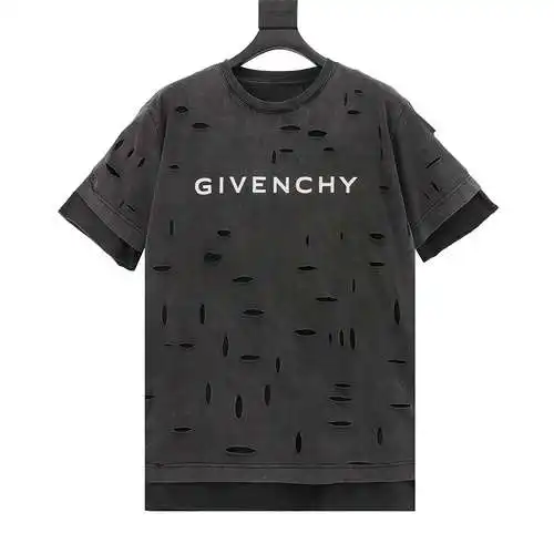 GVC 23AW Full body ripped fake two-piece short-sleeved T-shirt