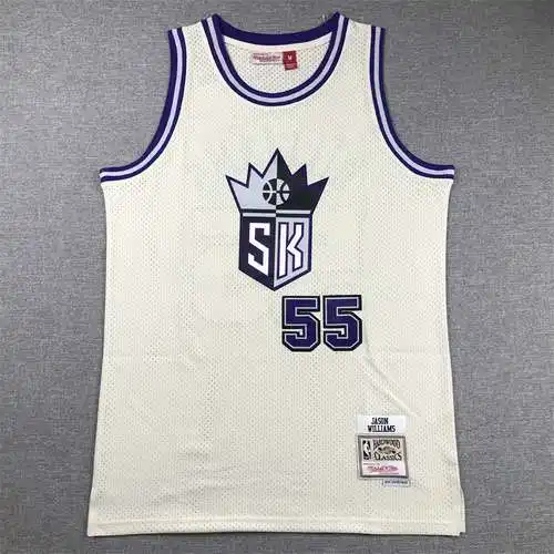 Kings No. 55 Jason Williams Crema Blanco