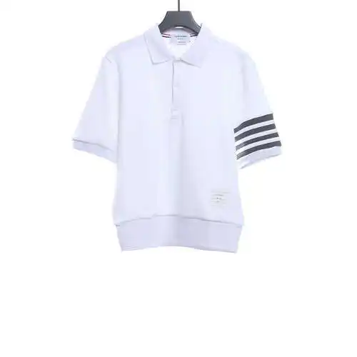 TB waffle sleeves four-bar POLO white