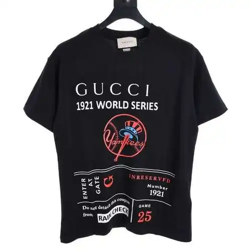 GC 1921 commemorative letter print short-sleeved T-shirt