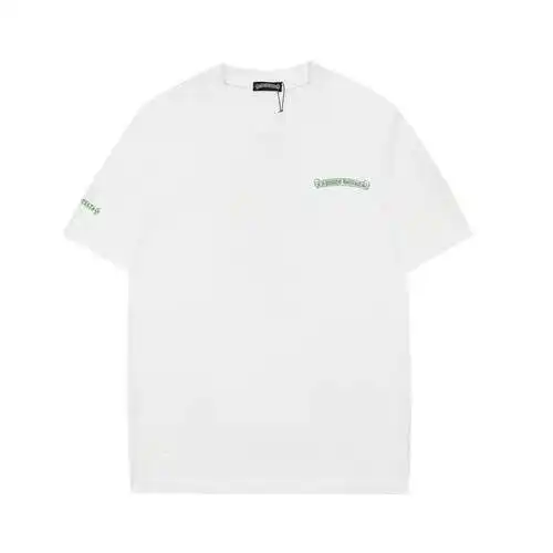 CH Crow Heart Fluorescent Green Overlapping Cross Print Short Sleeves
