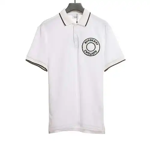 BBR Burberry striped trim ring POLO white
