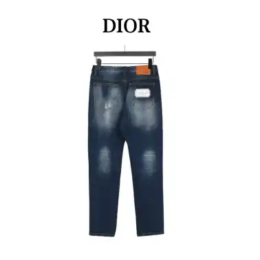 CD/Dior pocket square logo denim trousers