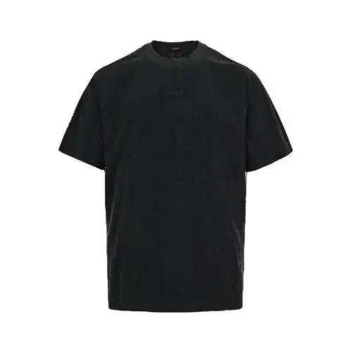 FD/Fendi 24ss all over printed dark pattern jacquard towel short sleeves