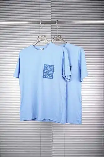 Loewe short sleeves with embroidered pockets blue