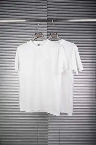 Loewe short sleeves with embroidered pockets white