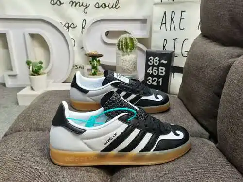 321D Zapatillas de deporte Adlidas originales Gazelle Indoor, auténticas, de tamaño medio, de nivel 