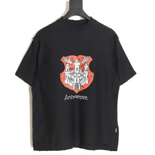 BLCG Balenciaga 24SS castle short-sleeved T-shirt