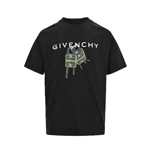 GVC/Givenchy 23ss lock letter print short sleeves