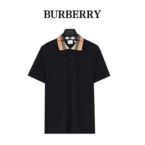 BBR/Burberry 24ss classic collar plaid short-sleeved POLO shirt