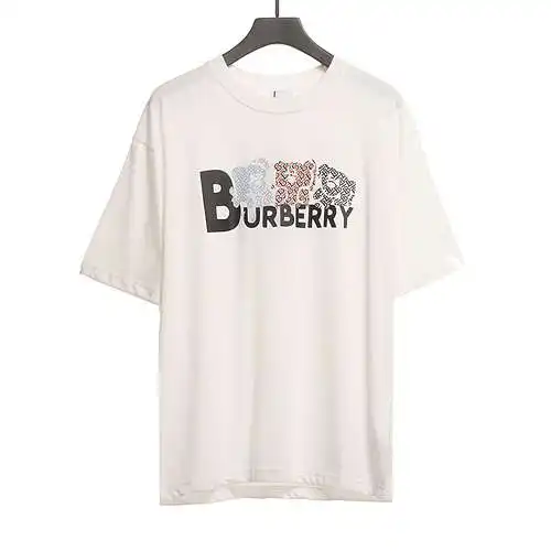 BBR Burberry Color Bear Print Short Sleeve White