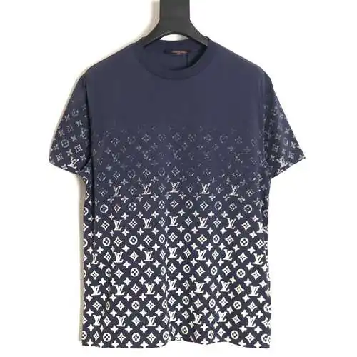 LV Louis Vuitton 24SS gradient all-over print short-sleeved T-shirt