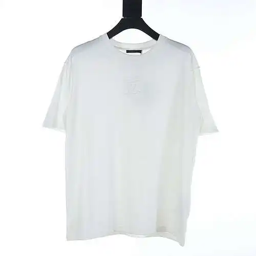LV three-dimensional embossed short-sleeved T-shirt