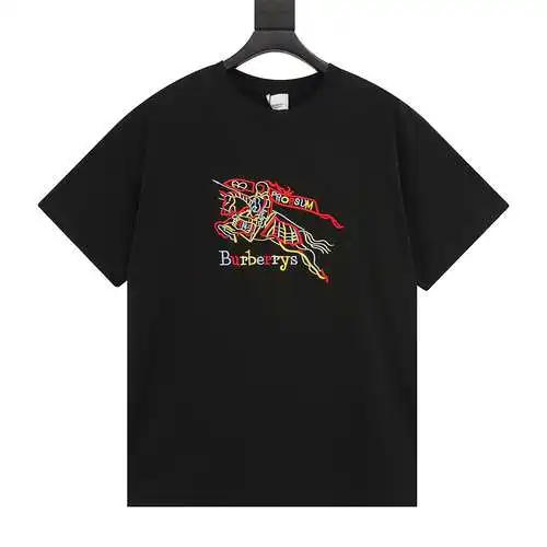 BBR colorful knight war horse logo three-dimensional embroidery short-sleeved T-shirt