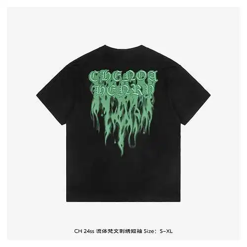 CH 24ss fluid Sanskrit embroidered short sleeves