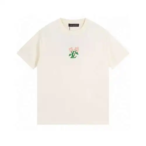 LV X pharrell& Tyler series floral round neck knitted short sleeves