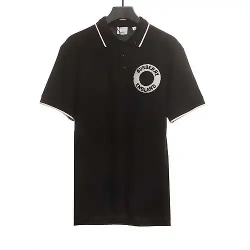 BBR Burberry striped trim ring POLO black