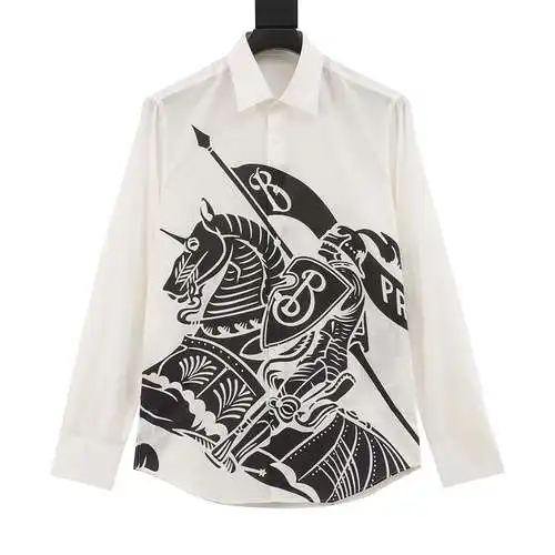 BBR new war horse long-sleeved all-over printed shirt
