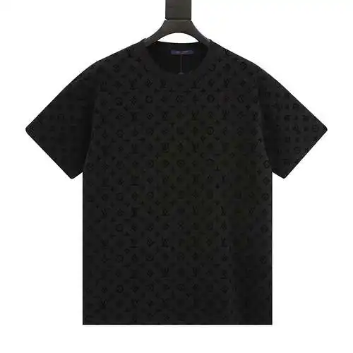1V jacquard all-over logo short-sleeved T-shirt