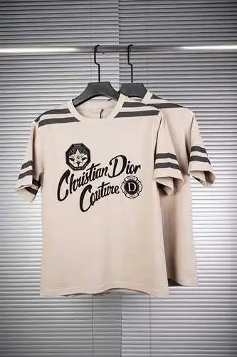 Dior five-star emblem flocked T-shirt