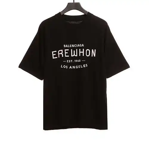 BLCG Balenciaga co-branded EREWHON printed short sleeves black