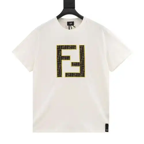 FD/Fendi Double F patch letter short-sleeved T-shirt