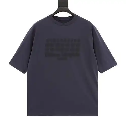 Margiela MM6 24SS dark pattern embroidered slogan short-sleeved T
