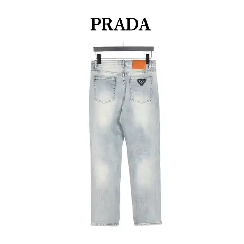 PRD/Prada jeans with triangle logo on the back