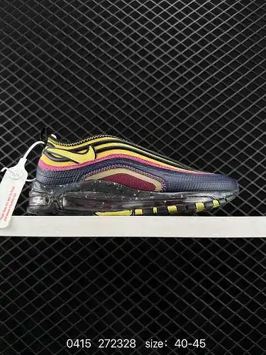 4 Nike Air Max 97 Bullet "Grey Sail" ¡Zapatos deportivos casuales, versátiles, retro, bajo