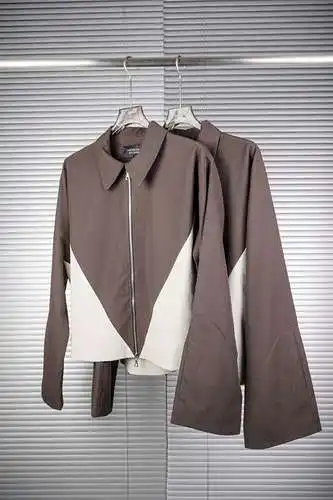 UF brown patchwork jacket