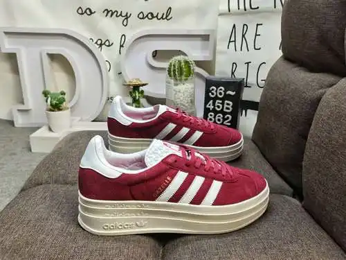 862DAdidas Originals Gazelle Bold W trébol suela gruesa de tres capas zapatillas deportivas informal