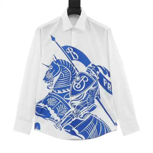 BBR new war horse long-sleeved all-over printed shirt