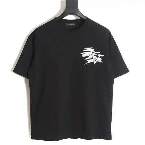 LV Louis Vuitton 23SS hand-painted lettering graffiti short-sleeved T-shirt