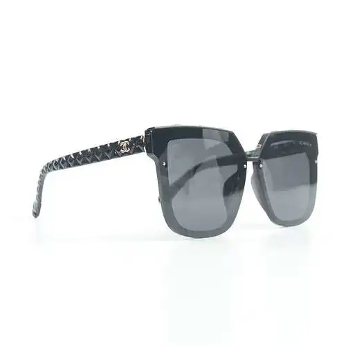Xiaoxiang gold label logo plate square glasses and sunglasses for women