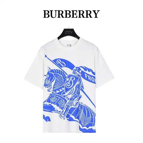 BBR/Burberry 24ss Royal Knight War Horse Printed Short-Sleeved T-shirt