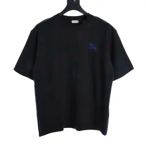 BBR rope embroidery knight war horse small label color block short-sleeved T-shirt