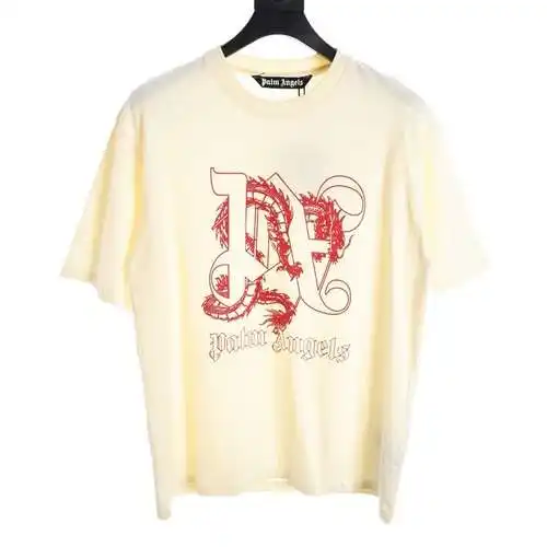 PALM*ANGELS Year of the Dragon three-dimensional flying dragon print short sleeves