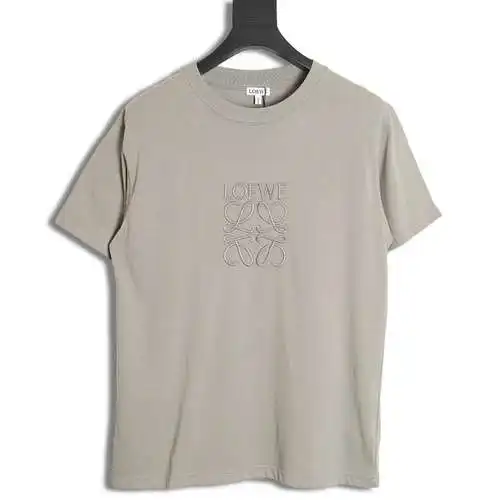 LE Loewe 24SS large embroidered logo short-sleeved T-shirt