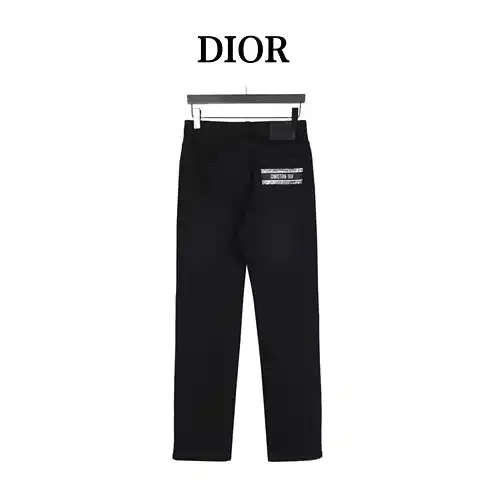 CD/Dior slogan denim trousers