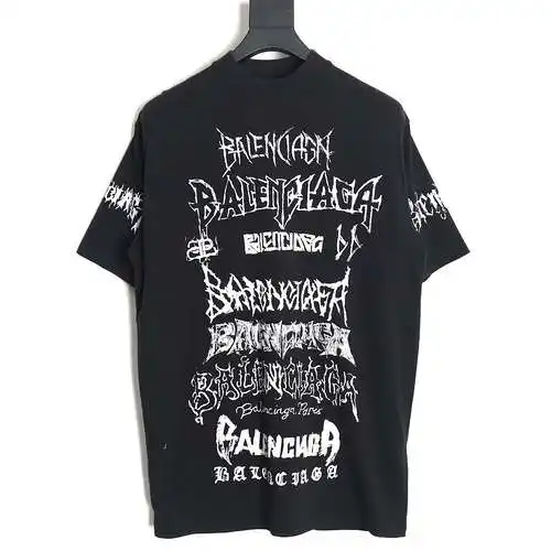 BLCG Balenciaga 24SS Year of the Dragon limited full-print letter short-sleeved T-shirt