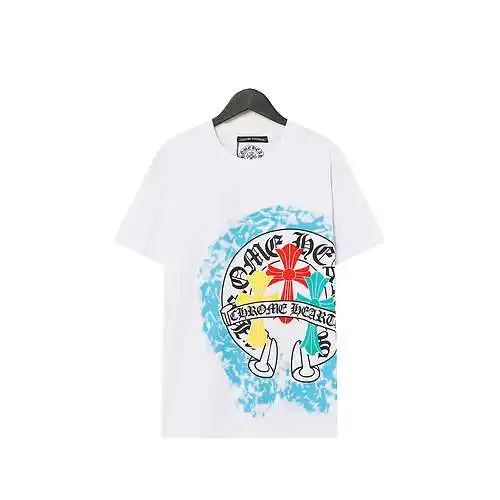 CH Crow Heart Graffiti Big LOGO Print Short Sleeves